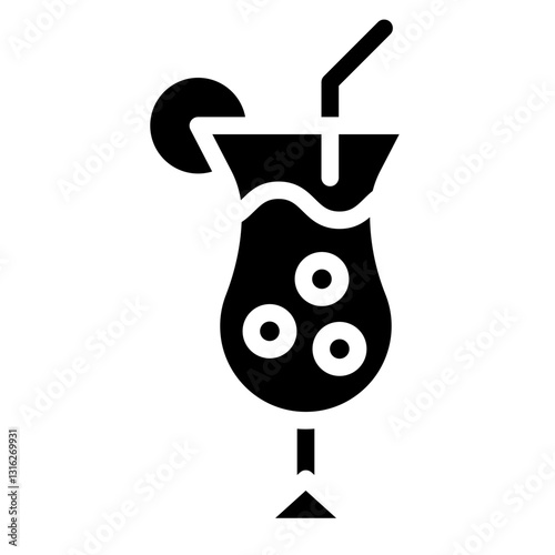 Tropical drink Vector Design Icon Style