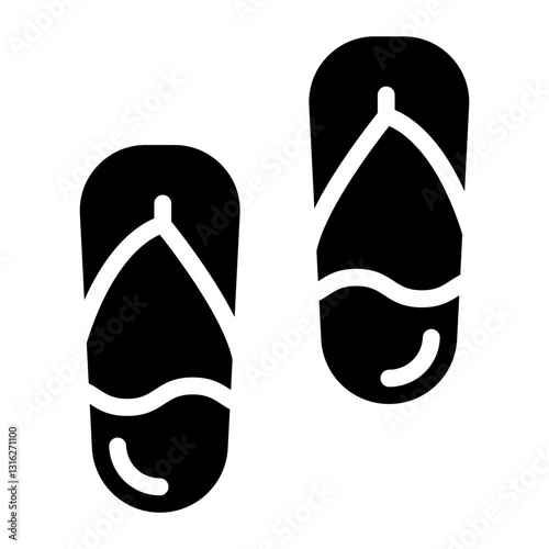 Flip flops Vector Design Icon Style
