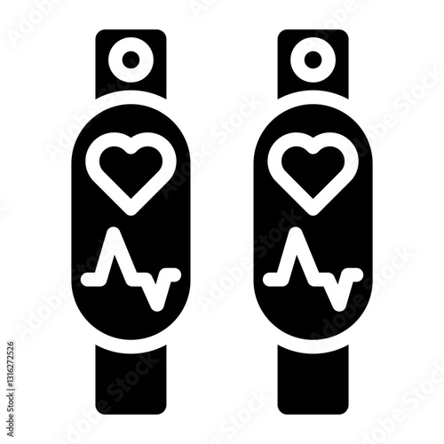 Fitness band Vector Design Icon Style