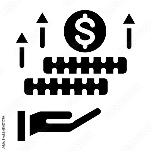 Pension payout Vector Design Icon Style