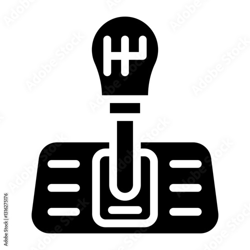 Gearshift Vector Design Icon Style