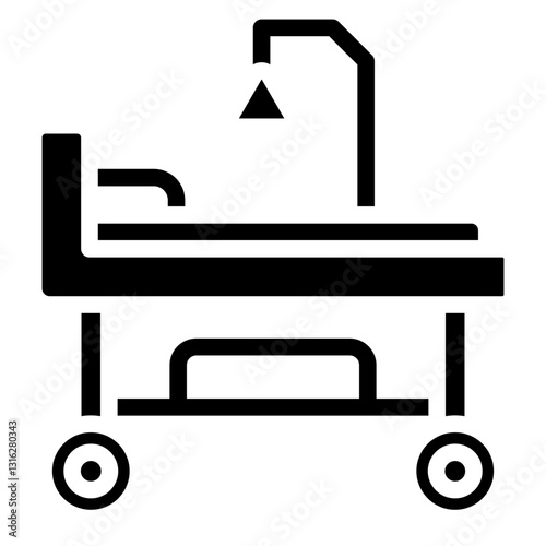 Stretcher Vector Design Icon Style