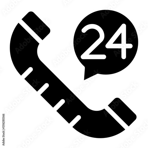 Emergency Helpline Vector Design Icon Style