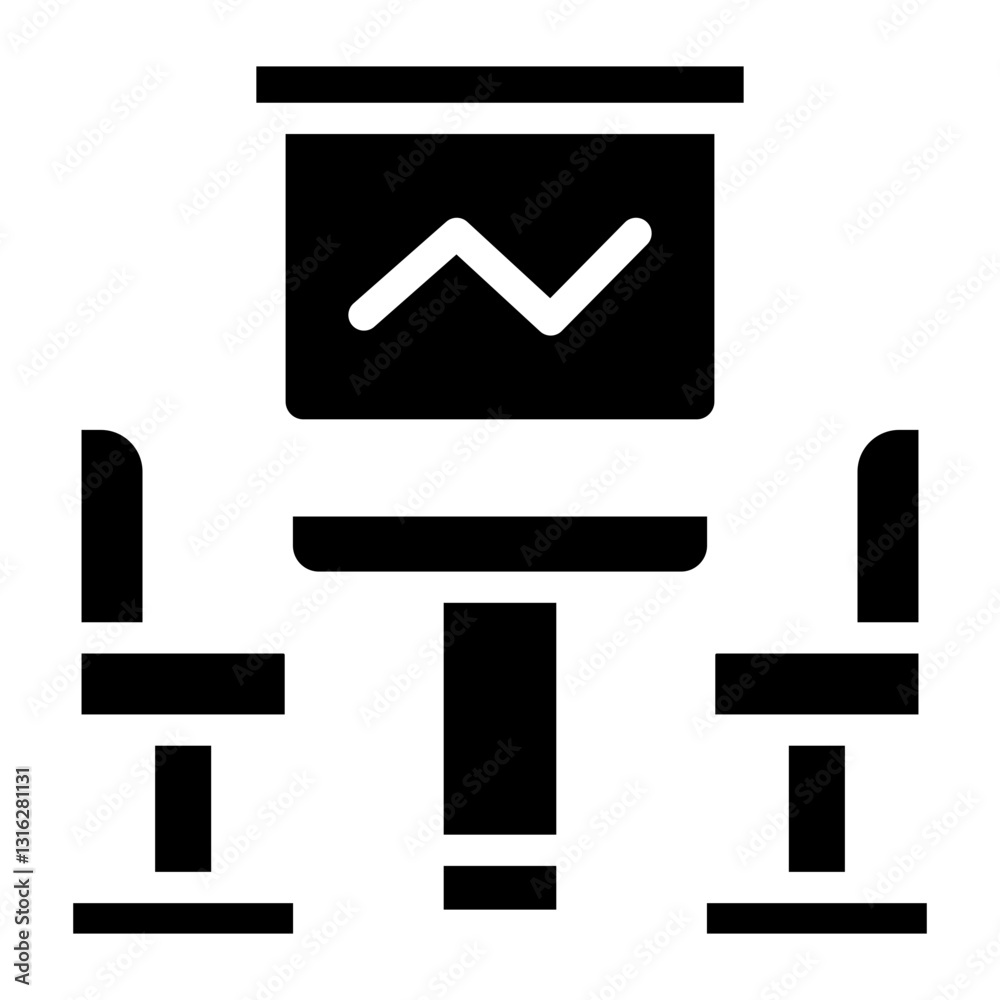 Conference Room Vector Design Icon Style Conference Room Vector Design Icon Style