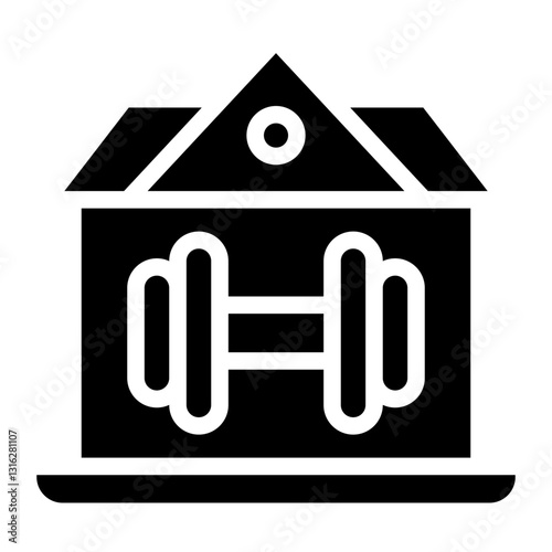 Fitness Center Vector Design Icon Style