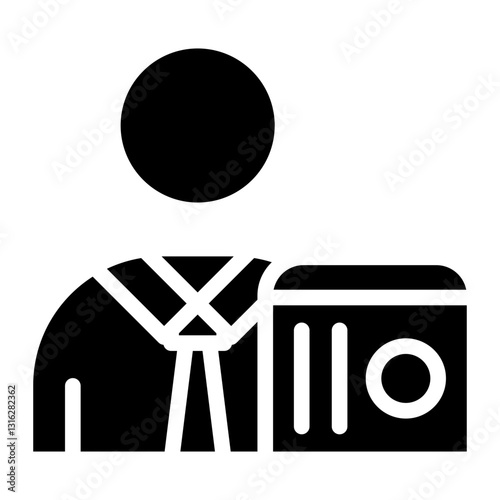 Data Scientist Vector Design Icon Style