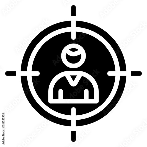 Target Audience Vector Design Icon Style