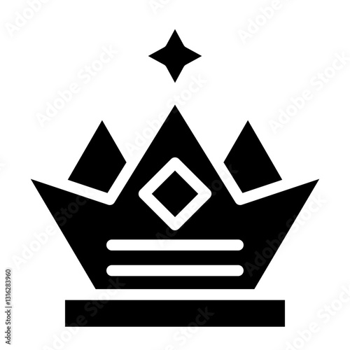 Gold Crown Vector Design Icon Style