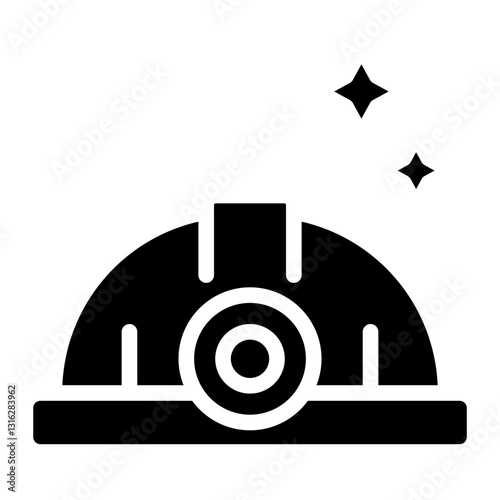 Mining Hat Vector Design Icon Style