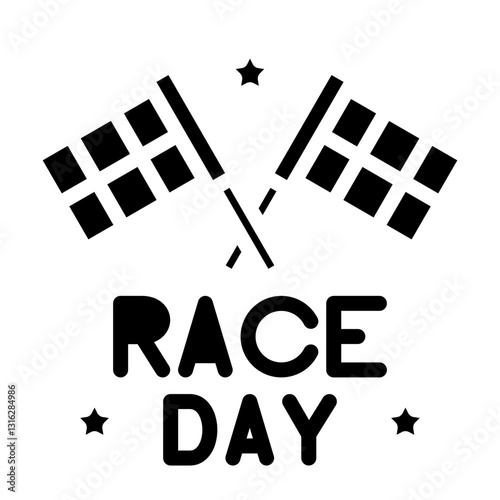 Race Day Vector Design Icon Style