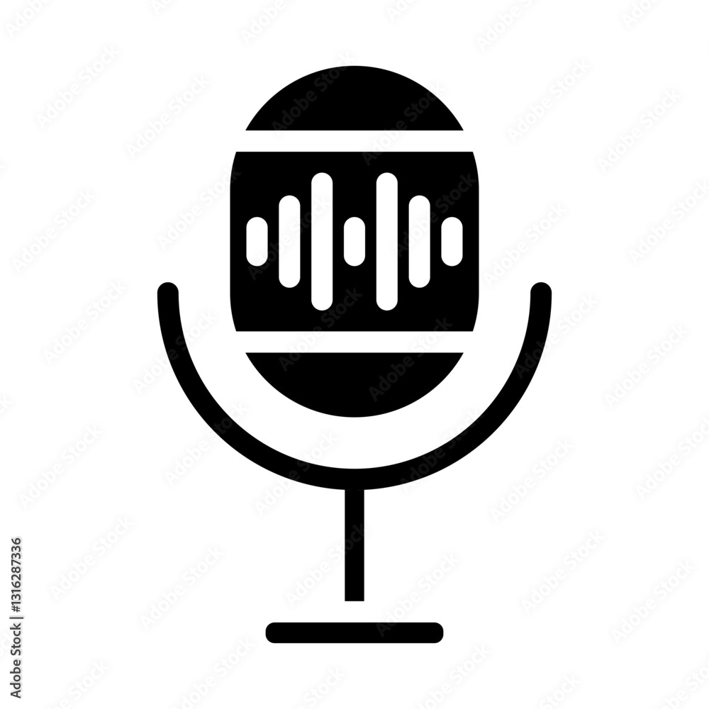 Microphone Vector Design Icon Style Microphone Vector Design Icon Style
