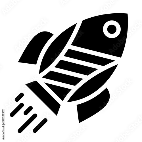 Rocket Vector Design Icon Style