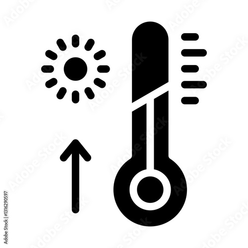 Thermometer Vector Design Icon Style