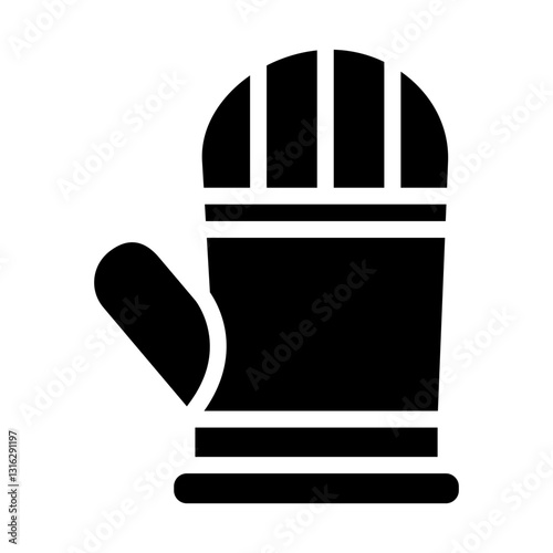 Oven Glove Vector Design Icon Style