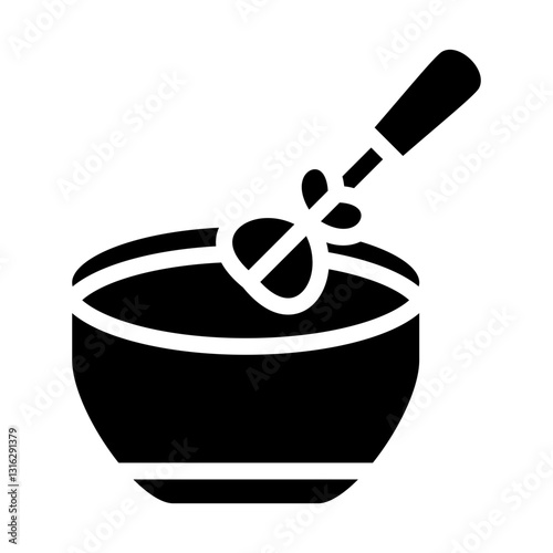 Mixing Bowl Vector Design Icon Style
