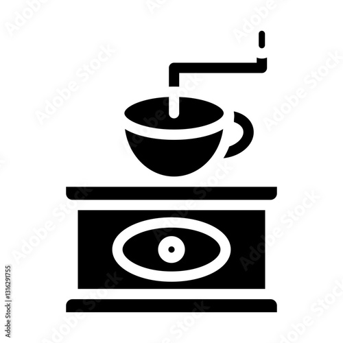 Coffee Grinder Vector Design Icon Style