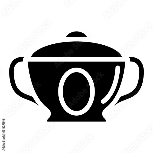 Sugar Bowl Vector Design Icon Style