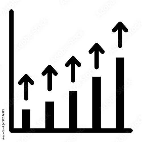 Growth Vector Design Icon Style