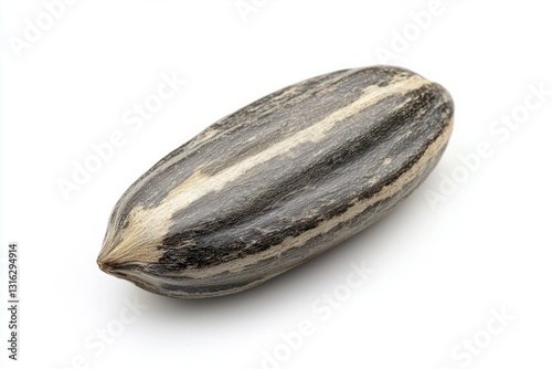 Wallpaper Mural Detailed singular sunflower seed on plain white background close up macro shoot of agriculture product Torontodigital.ca