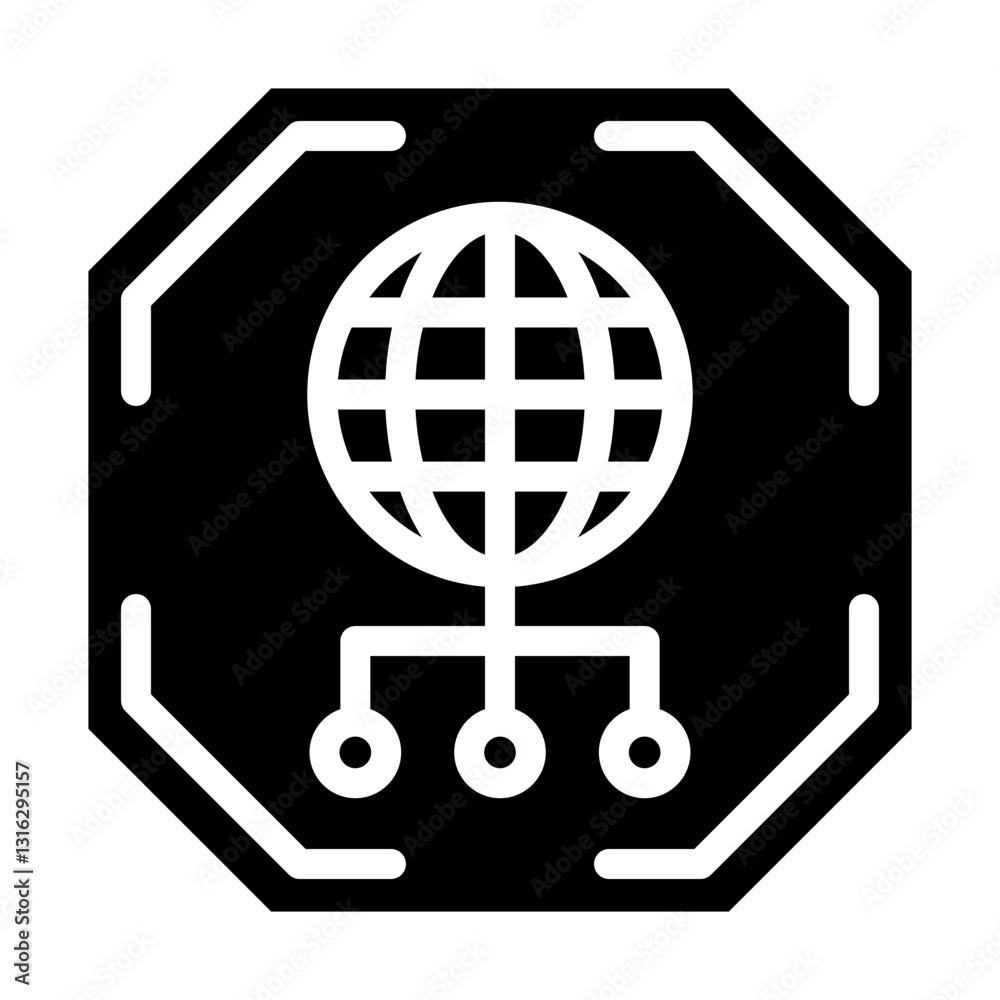 Network Vector Design Icon Style Network Vector Design Icon Style