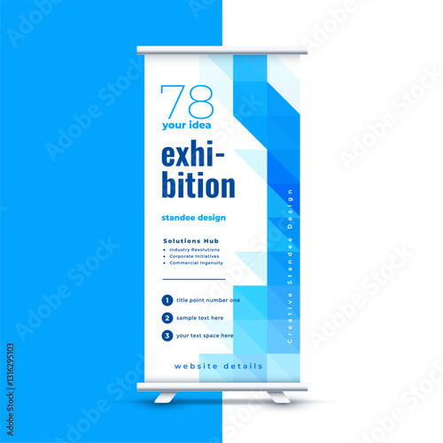 vertical pullup display page template for business promotion