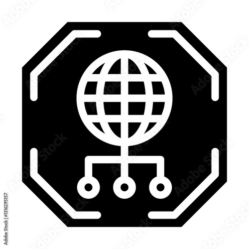 Network Vector Design Icon Style