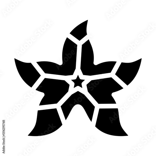 Starfish Vector Design Icon Style