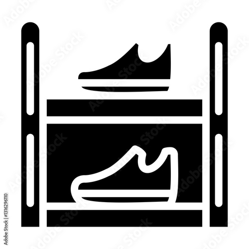 Shoe rack Vector Design Icon Style