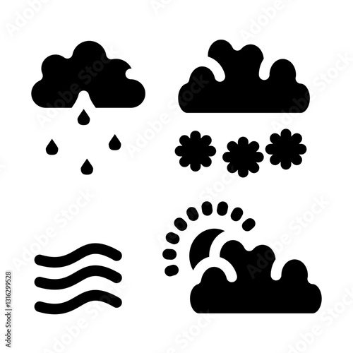 Meteorology Vector Design Icon Style