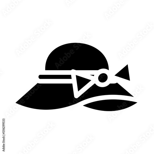 Sun hat Vector Design Icon Style