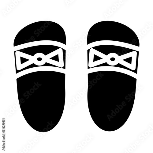 Sandals Vector Design Icon Style