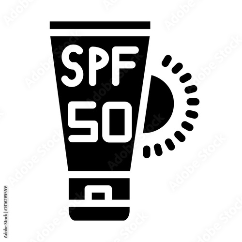 Sunscreen Vector Design Icon Style