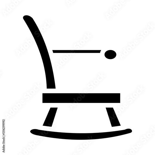 Rocking chair Vector Design Icon Style