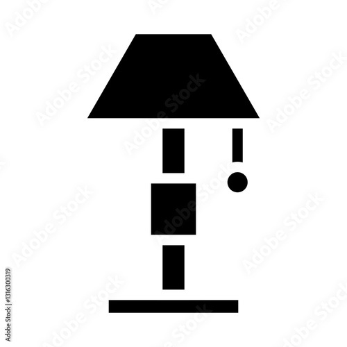 Table Lamp Vector Design Icon Style