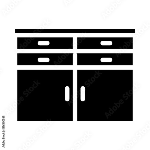 Drawers Vector Design Icon Style