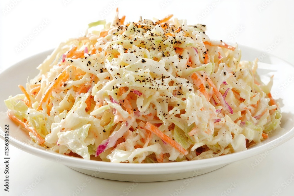 Creamy coleslaw recipe with shredded cabbage carrot and mayonnaise dressing savory culinary Creamy coleslaw recipe with shredded cabbage carrot and mayonnaise dressing savory culinary