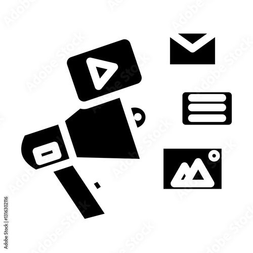 Campaign Vector Design Icon Style