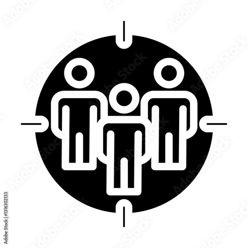 Target audience Vector Design Icon Style