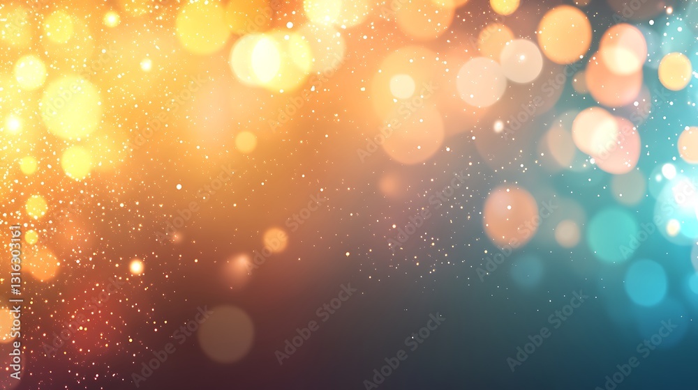 Close-up view of colorful bokeh lights in a warm artistic photography studio setting Close-up view of colorful bokeh lights in a warm artistic photography studio setting
