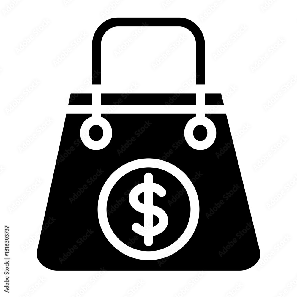 Bag Vector Design Icon Style Bag Vector Design Icon Style