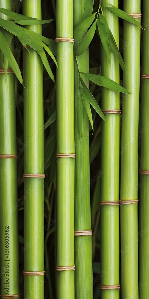 Close-up of vibrant green bamboo stalks (3) Close-up of vibrant green bamboo stalks (3)
