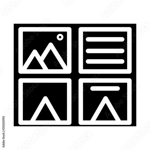 Storyboard Vector Design Icon Style