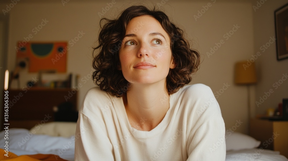 Woman posing for photo.