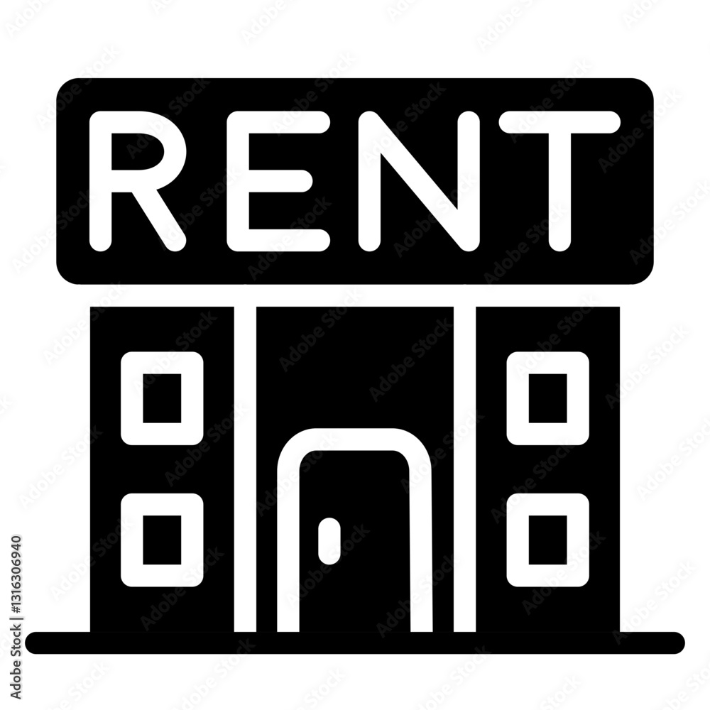 Rent Vector Design Icon Style Rent Vector Design Icon Style