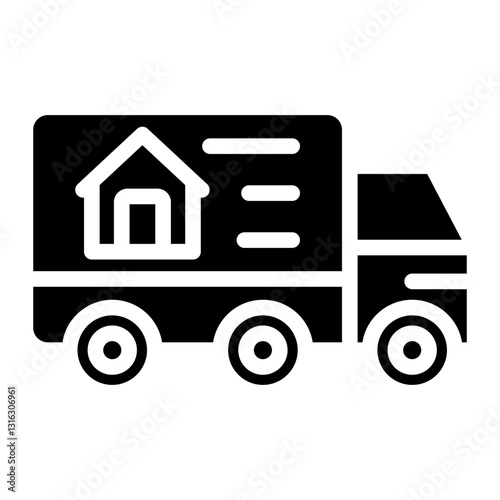 Moving Truck Vector Design Icon Style