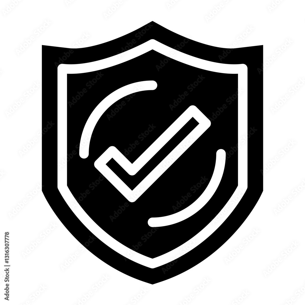 Secure Vector Design Icon Style Secure Vector Design Icon Style