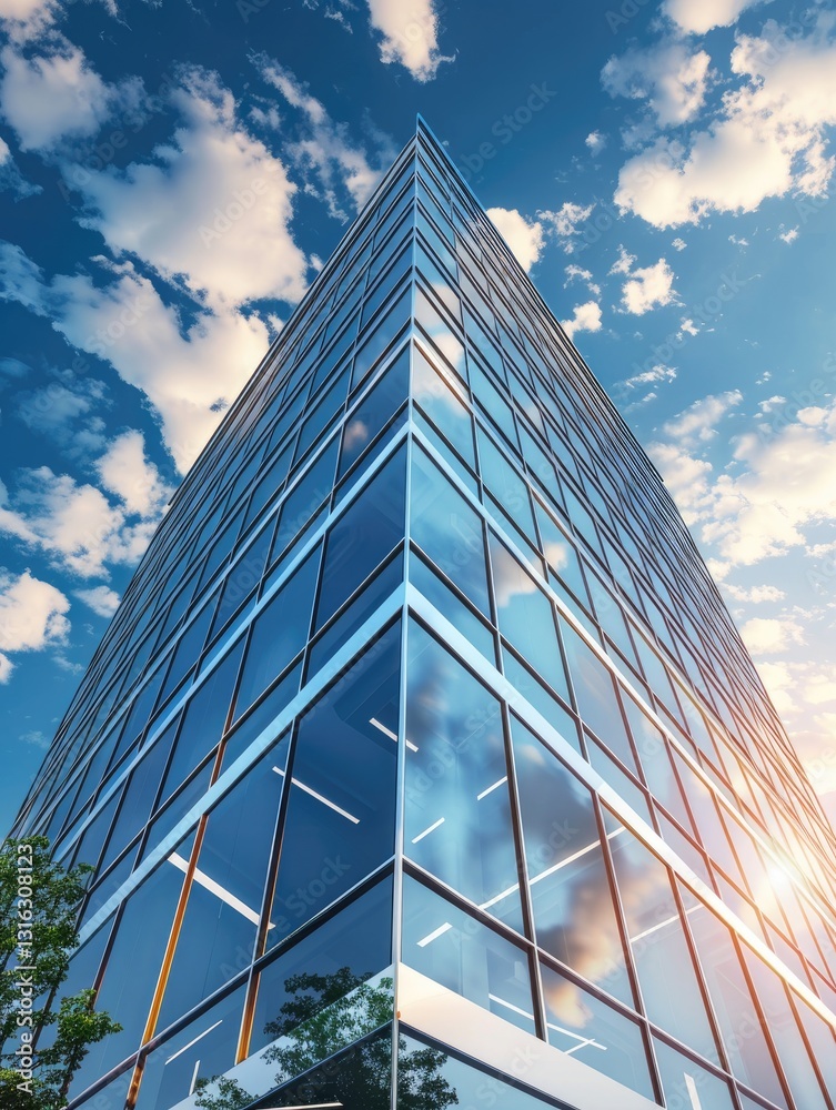 Obraz premium Generic modern building symbol of success.