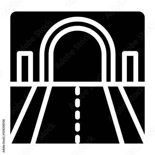 Tunnel Vector Design Icon Style