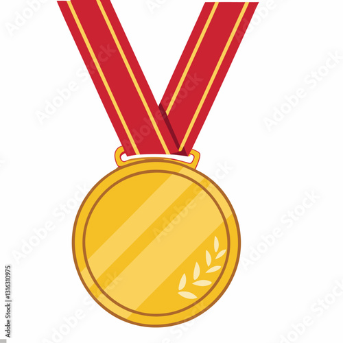 Medal 2 vector  illustration