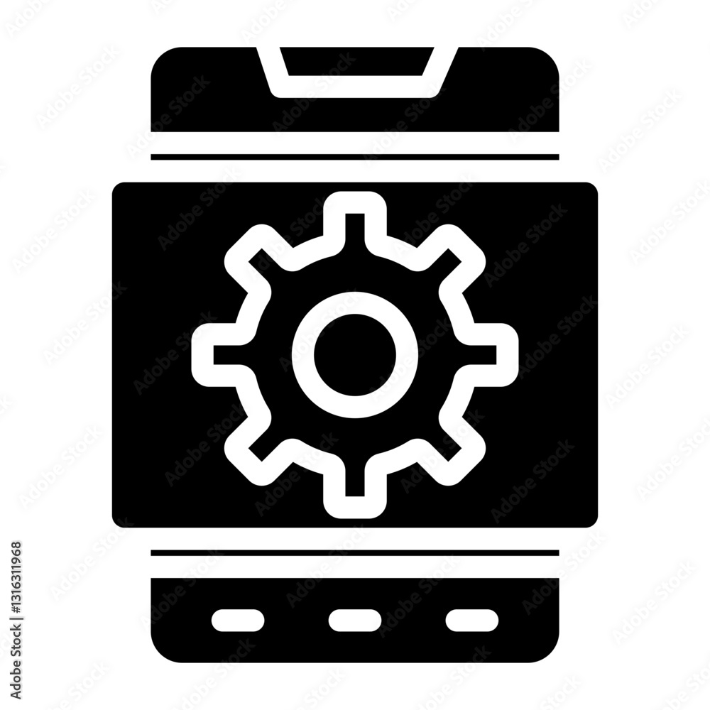 Mobile Optimization Vector Design Icon Style Mobile Optimization Vector Design Icon Style